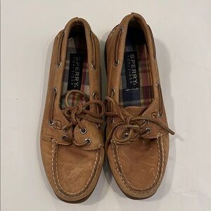 Sperry Tan Boat Shoes